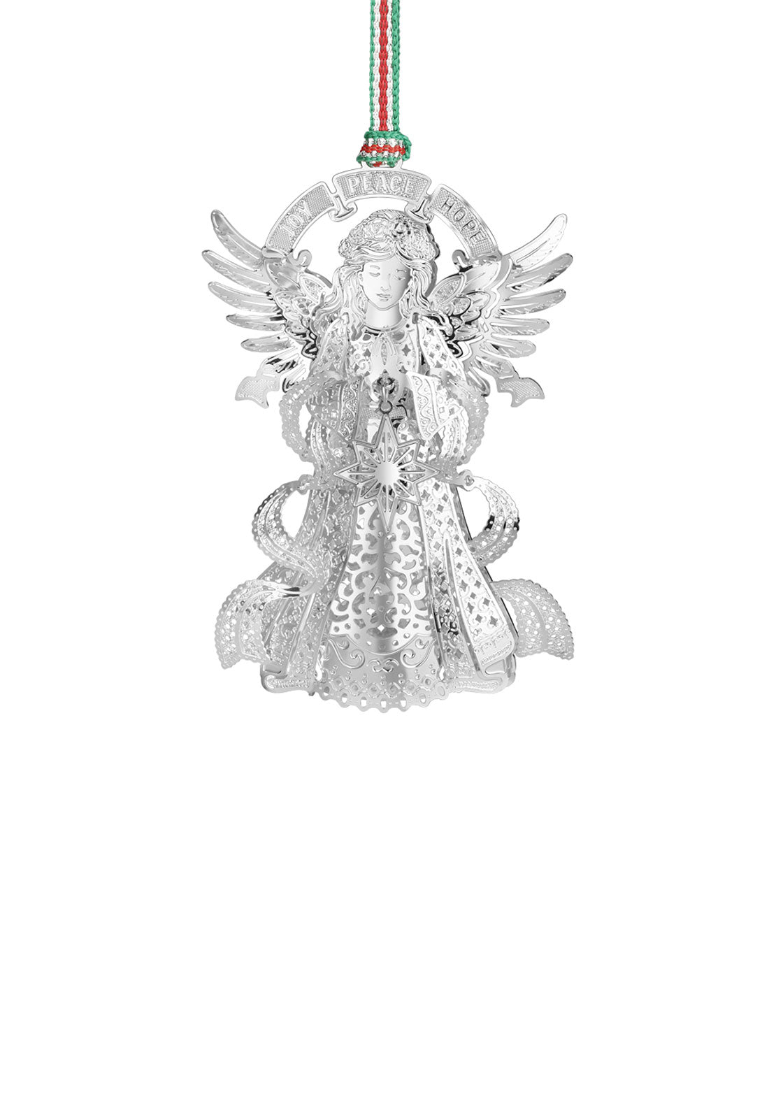 Newbridge Silverware Angel with Star Christmas Tree Decoration 1 Shaws Department Stores