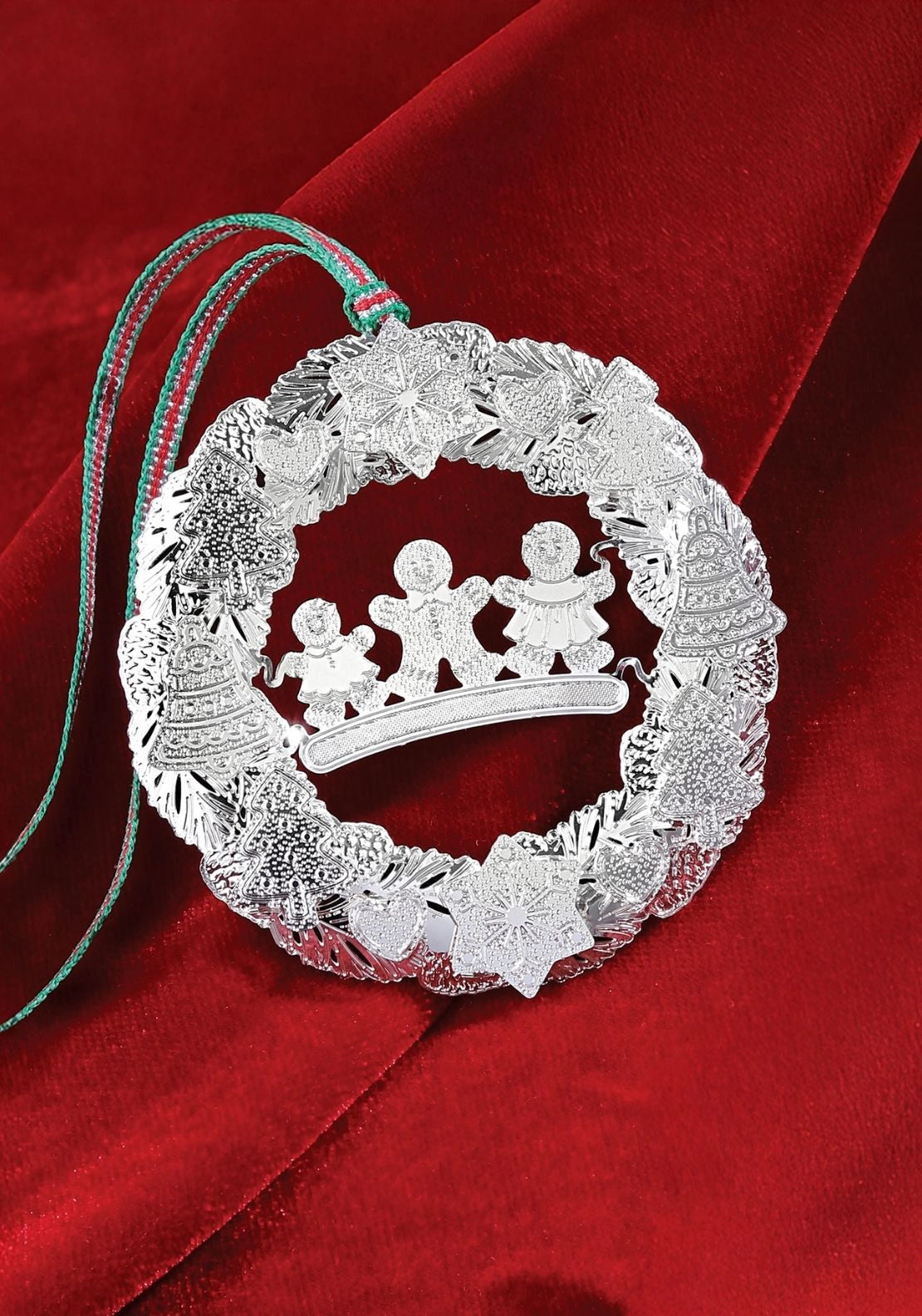 Gingerbread Family Christmas Tree Decoration - Multi