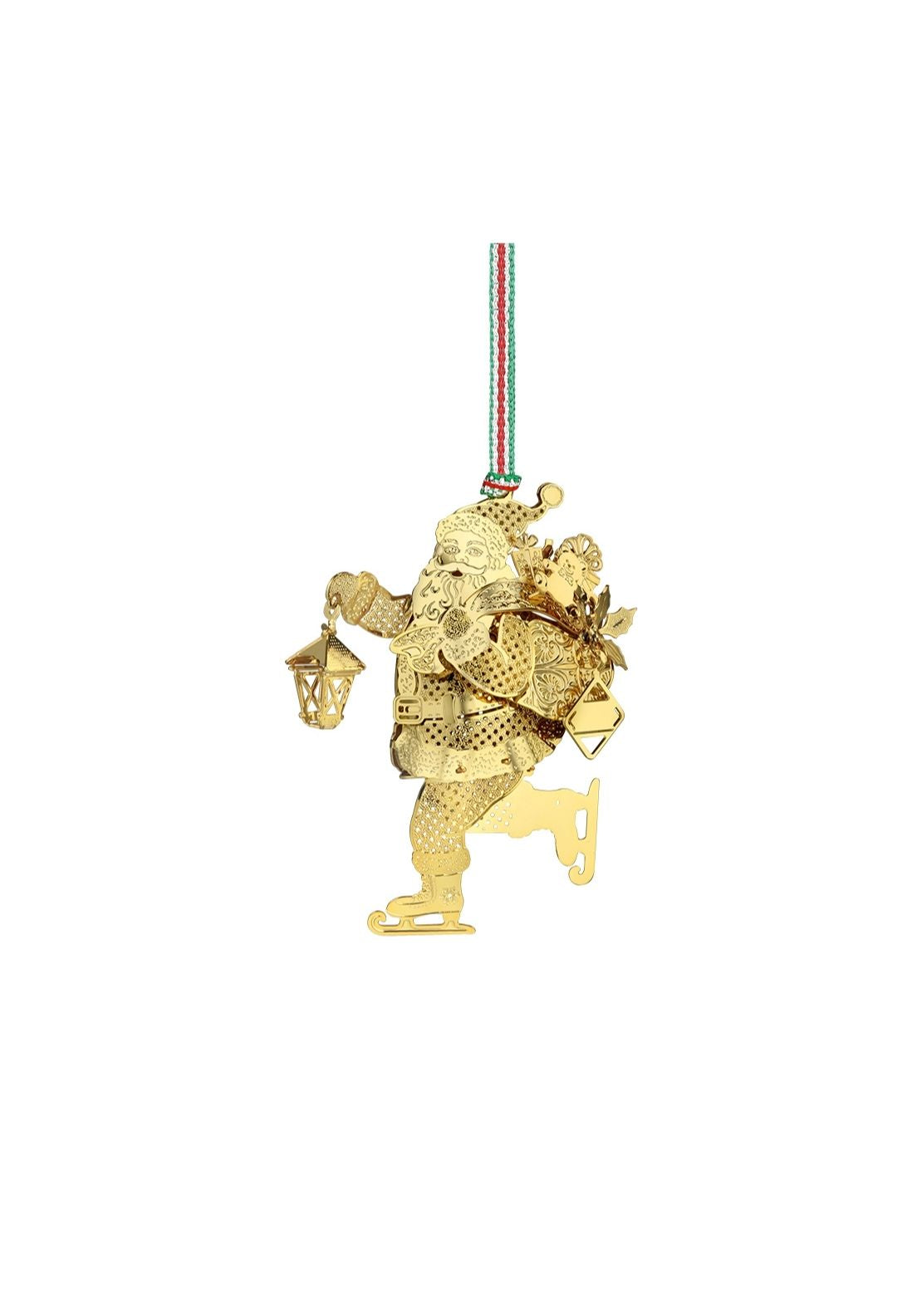 Skating Santa Xmas Tree Decoration