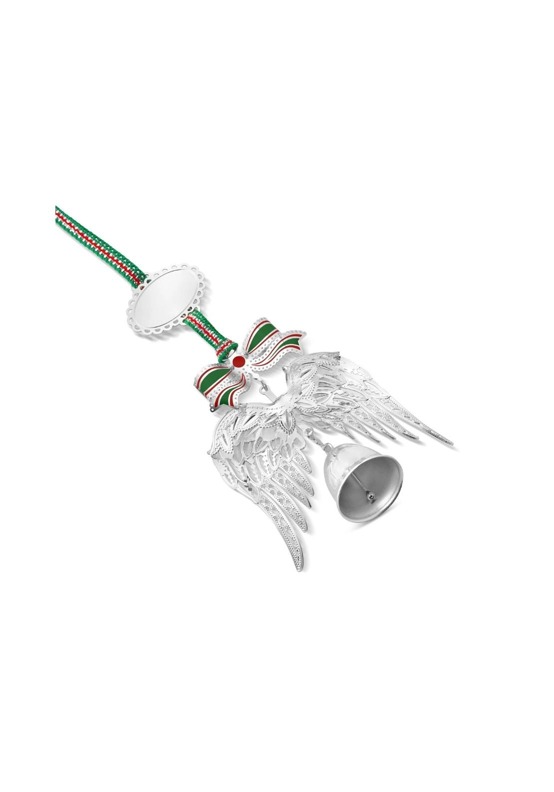 Angel Wings With Bell Christmas Tree Decoration - Multi