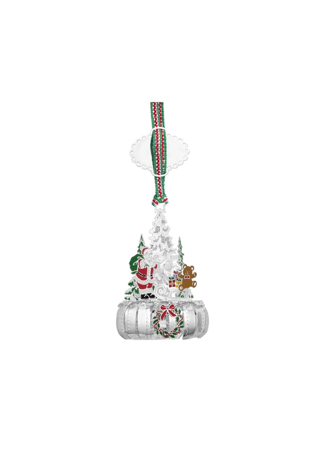 Santa Carousel Christmas Tree Decoration - Multi