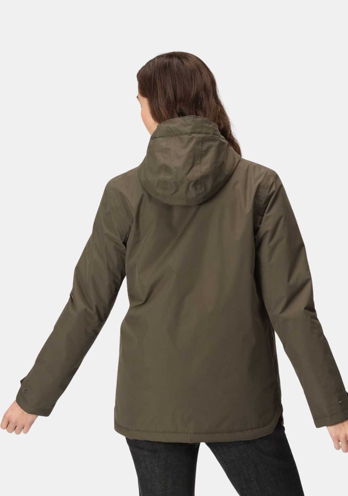 Regatta Broadia Fur Hood Waterproof Jacket - Green 4 Shaws Department Stores