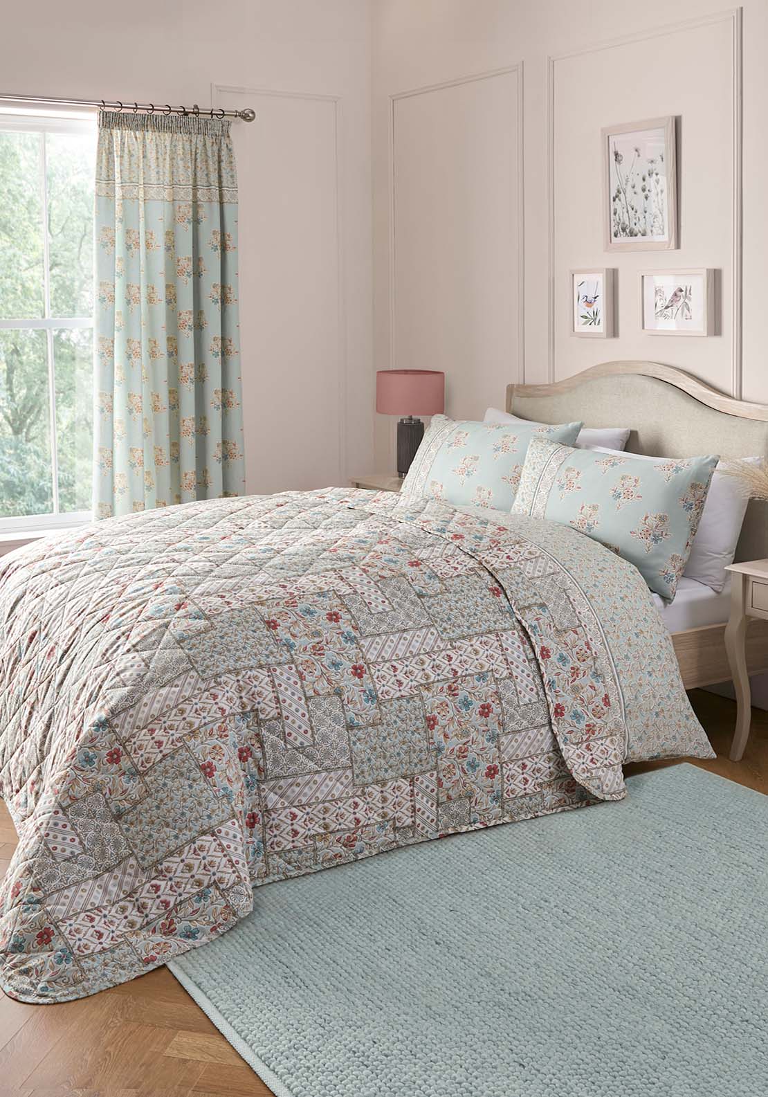 The Home Collection Laura Patchwork Bedspread 1 Shaws Department Stores