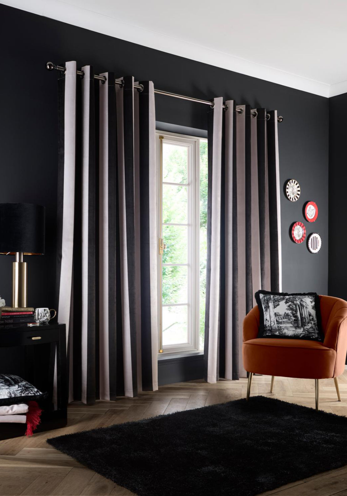 Laurence Llewelyn-bowen Festivo Stripe Eyelet Curtains 1 Shaws Department Stores