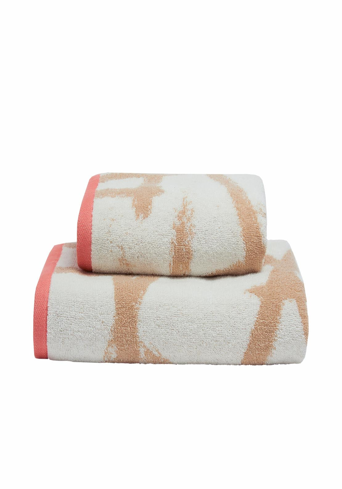 Leda Hand Towel Natural Coral Shaws Department Stores