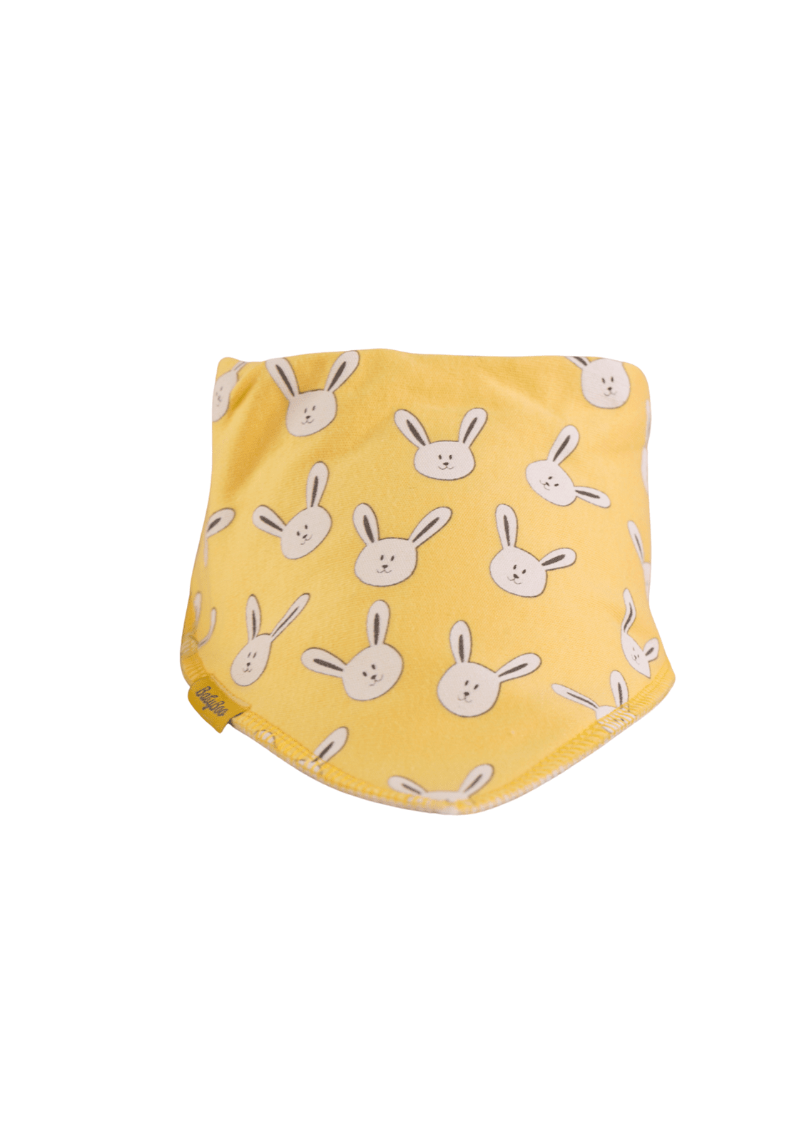 Babyboo Lemon bunnies organic cotton DribbleBoo bandana bib - Yellow 1 Shaws Department Stores