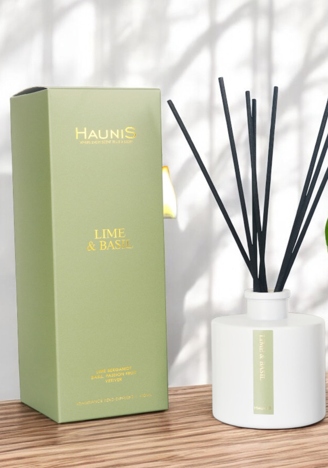 Haunis Lime &amp; Basil Diffuser - Lime/basil 4 Shaws Department Stores