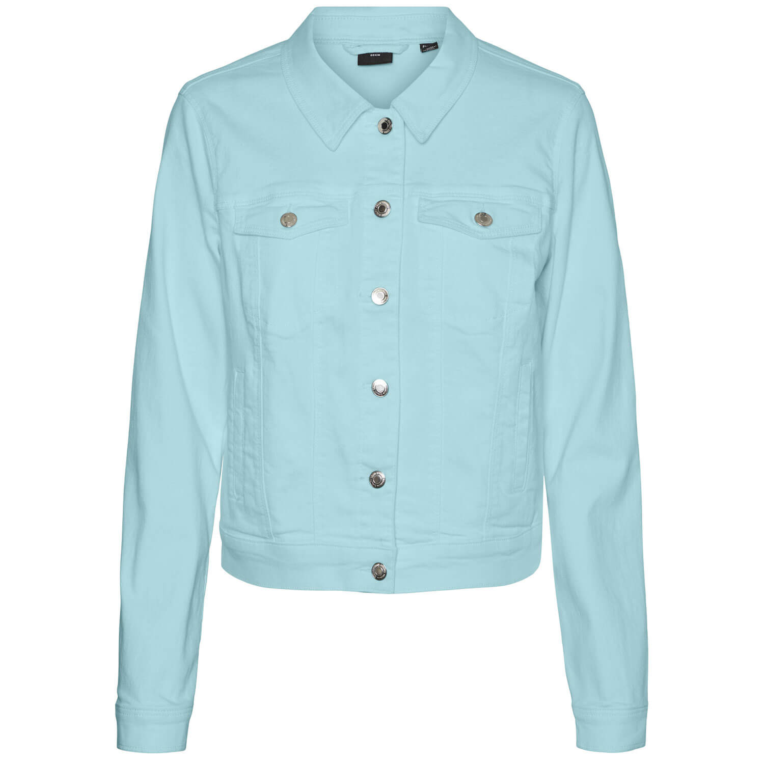 Vero Moda Wild Soya Denim Jacket - Limpet Shell 1 Shaws Department Stores