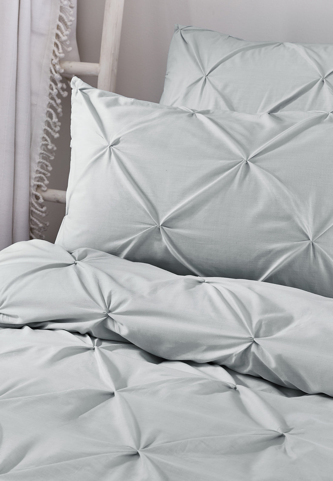 The Home Luxury Collection Lorna Duvet Cover Set - Silver 3 Shaws Department Stores