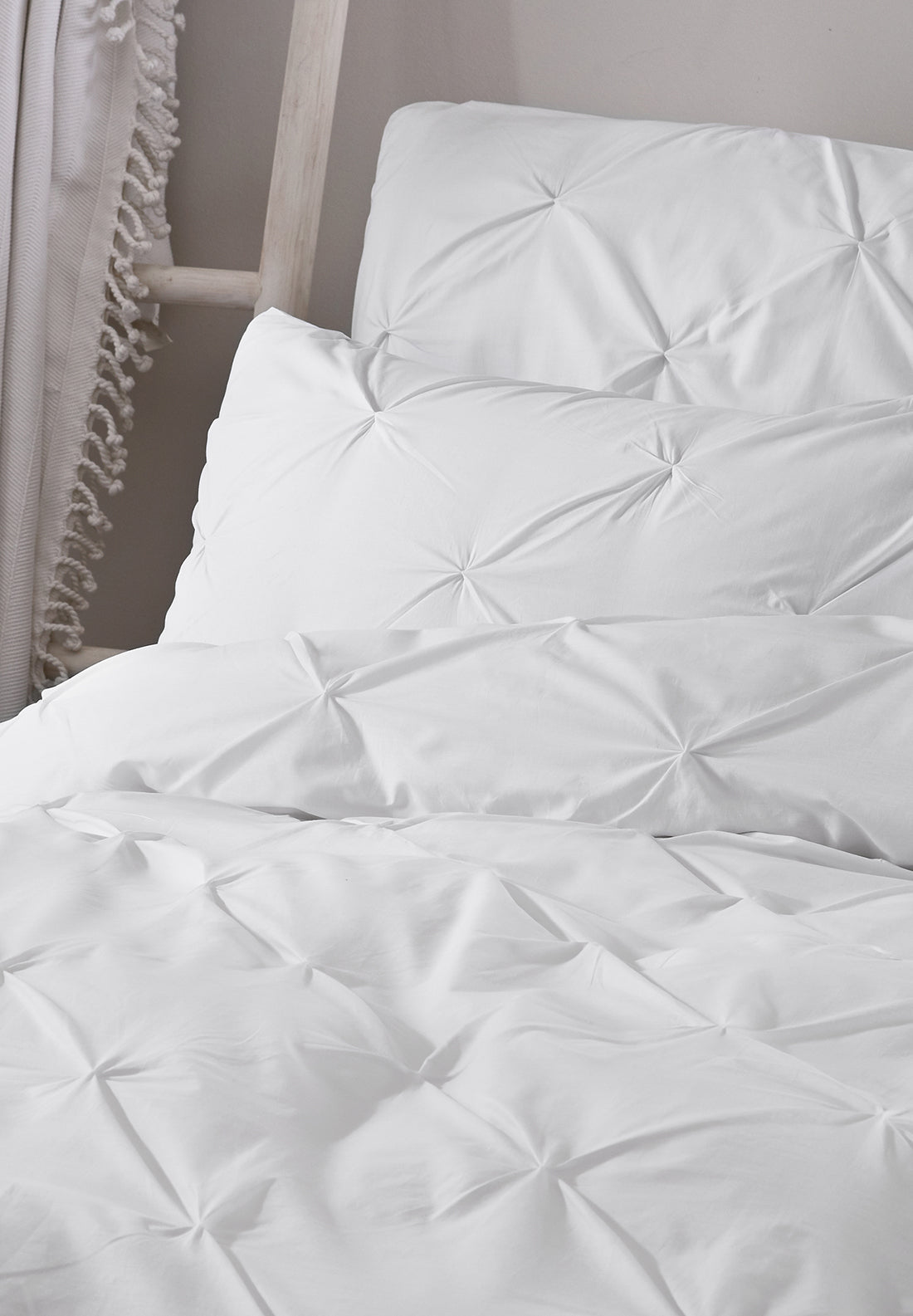 The Home Luxury Collection Lorna Duvet Cover Set - White 3 Shaws Department Stores