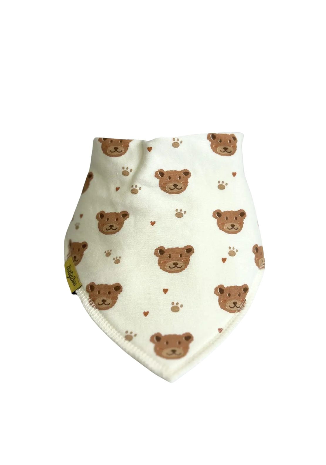 Babyboo Lovely Tebby Bear Bib - Cream 1 Shaws Department Stores