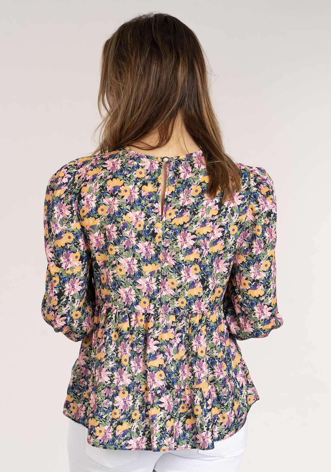 Naoise Long Sleeve Blouse Ruffles - Floral 5 Shaws Department Stores
