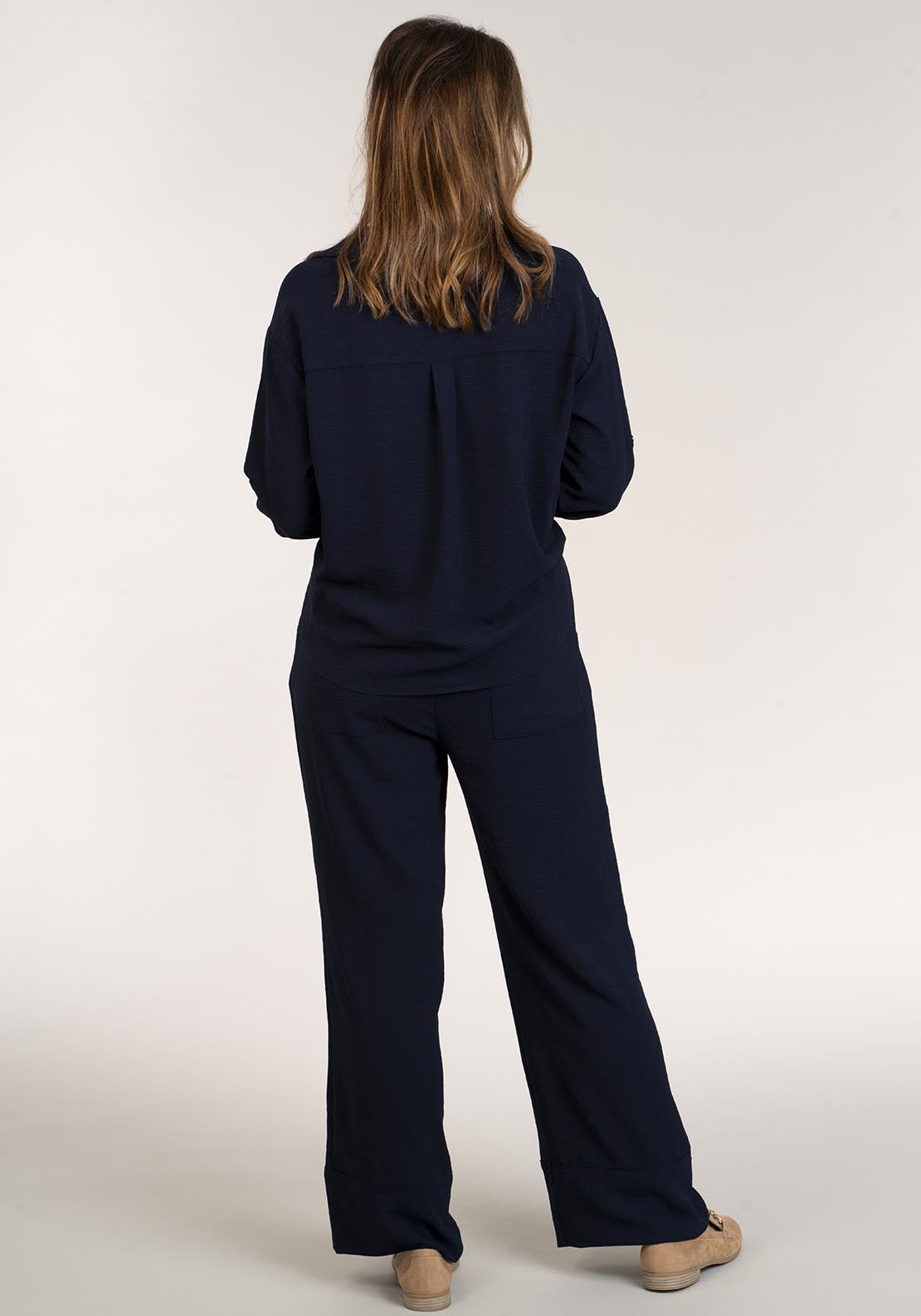 Naoise Elastic Waist Pant - Navy 5 Shaws Department Stores