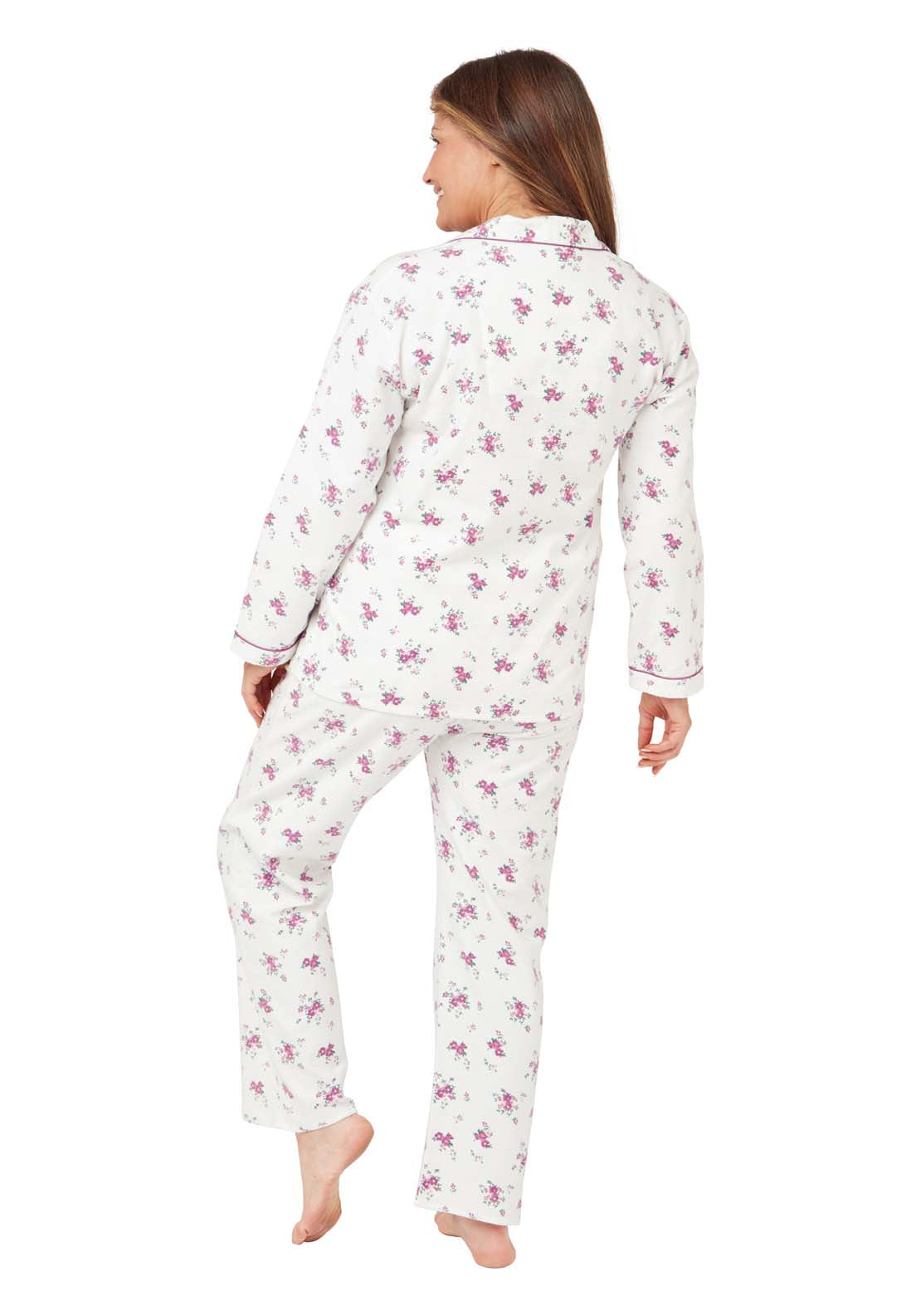 Marlon Polly Floral Wincey Pj - Pink 3 Shaws Department Stores