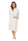 Polly Floral Wincey Night Dress - Pink