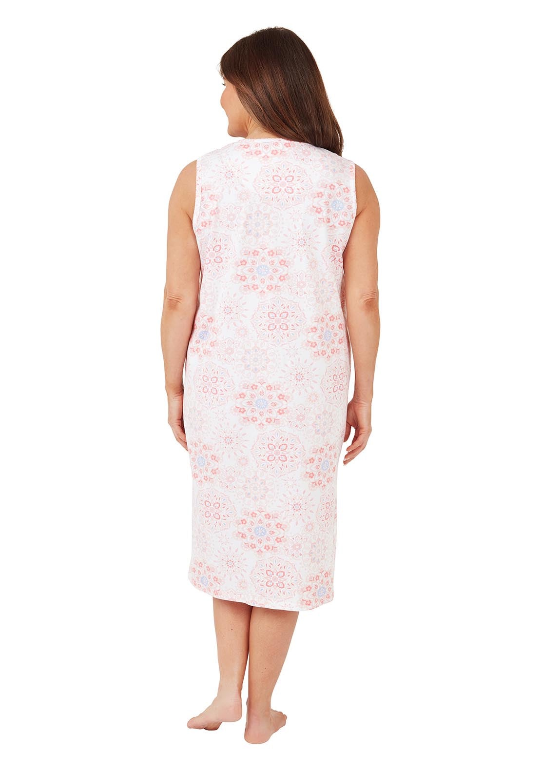 Marlon Geo 100% Cotton dress - Pink 3 Shaws Department Stores