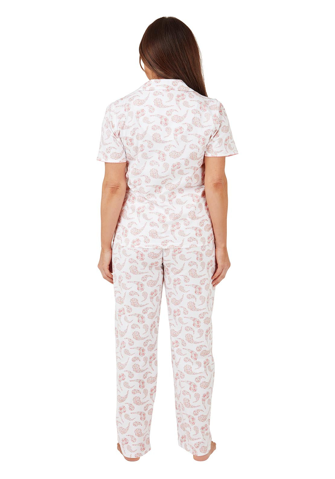 Marlon Paisely Cotton Pyjama 100% cotton - Pink 4 Shaws Department Stores