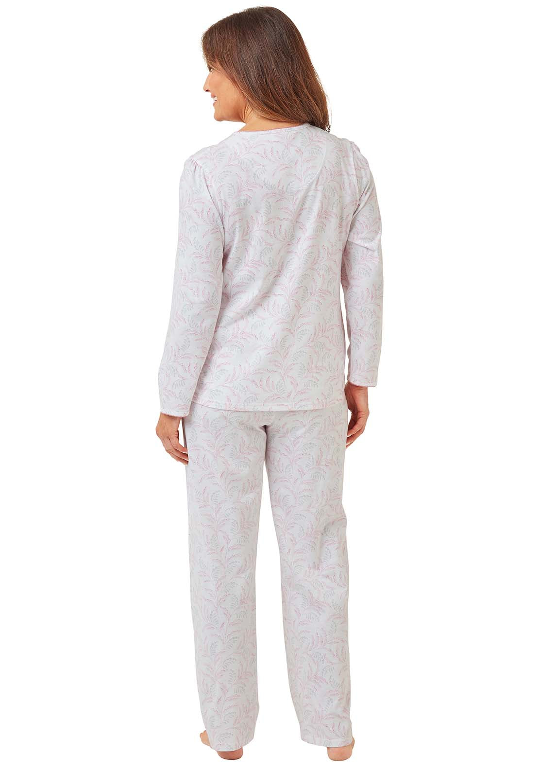 Marlon Floral Trailround Neck Pyjama - Pink 3 Shaws Department Stores