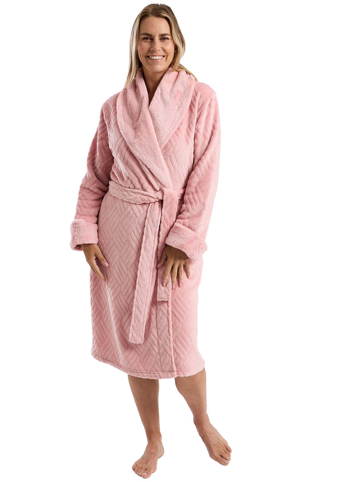 Marlon Embossed Nightgown - Pink 3 Shaws Department Stores