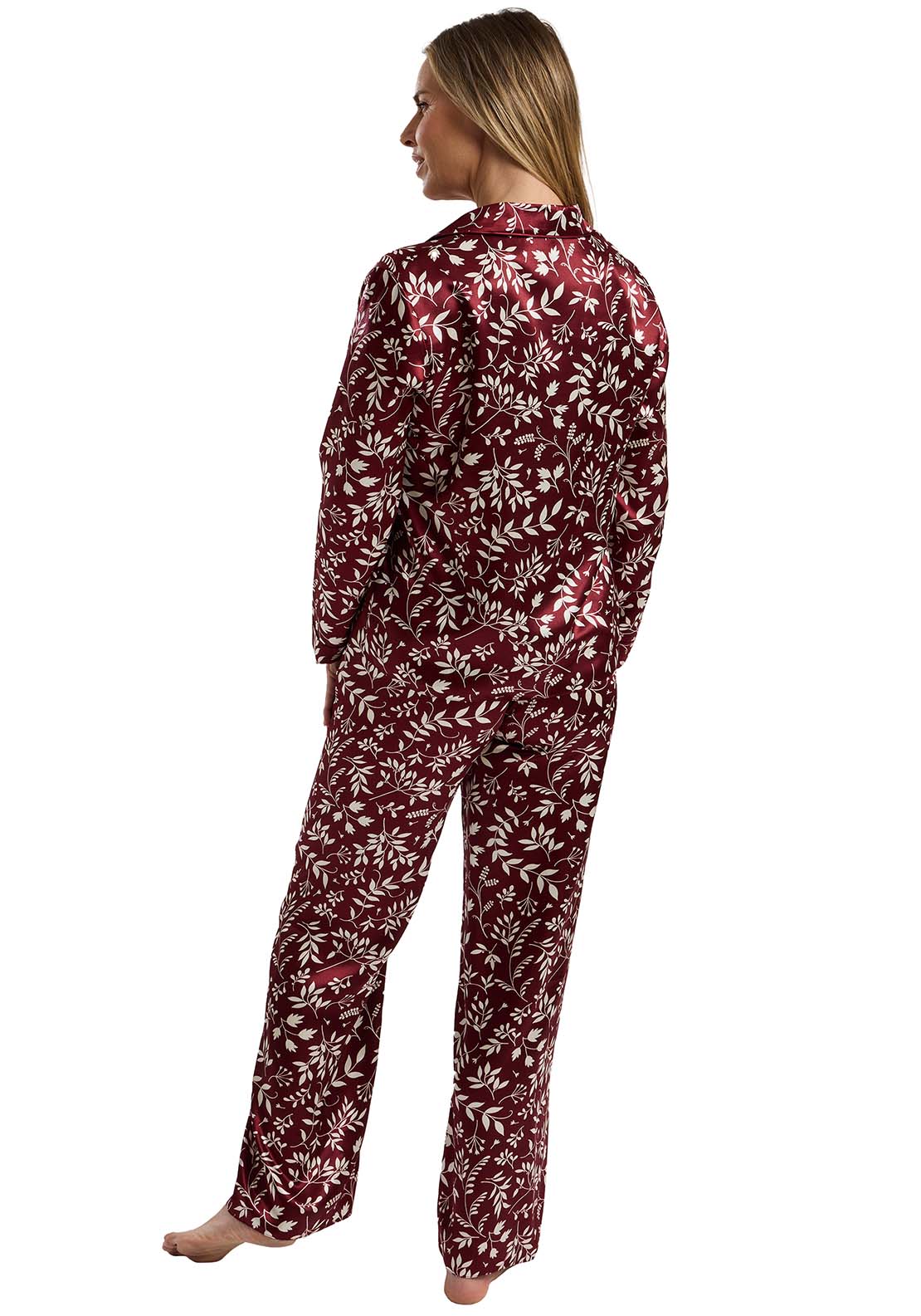 Marlon Claudette Satin Revere Set - Deep Cherry 3 Shaws Department Stores