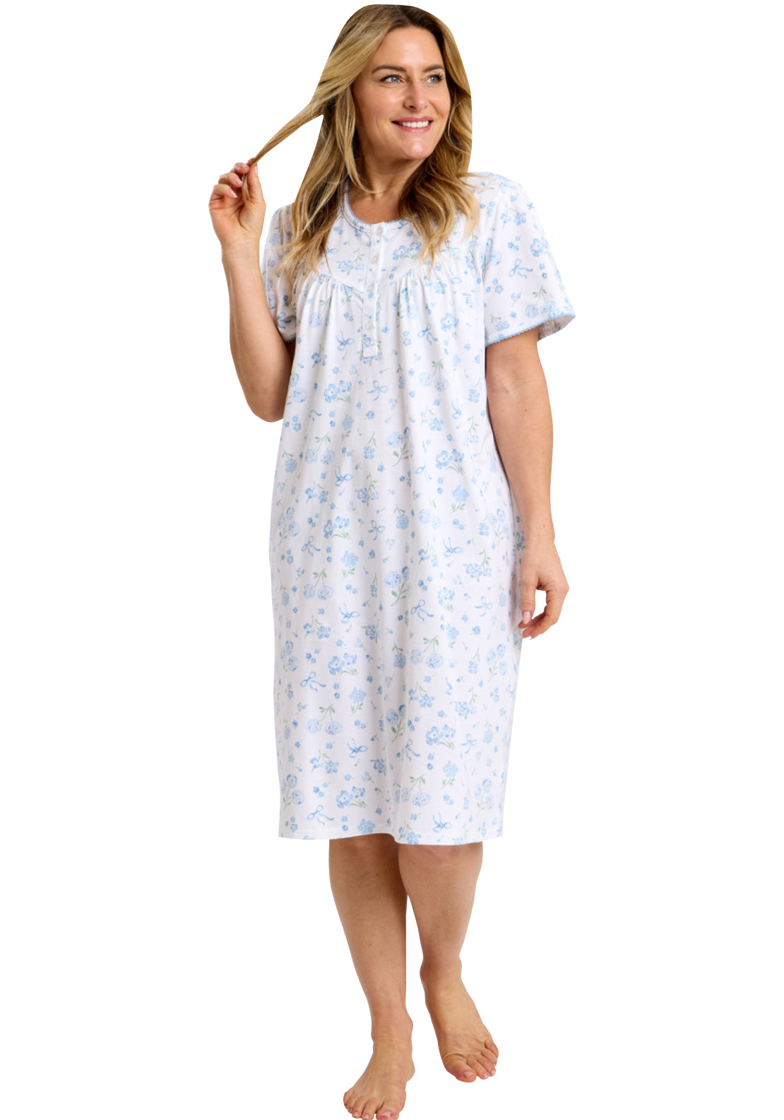 Spring Garden Nightdress - Blue