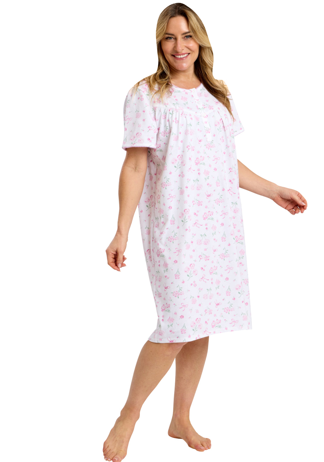 Spring Garden Nightdress - Pink