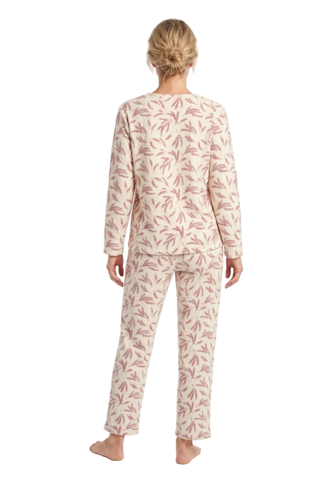 Lilian Fleece Pyjama Set - Pink