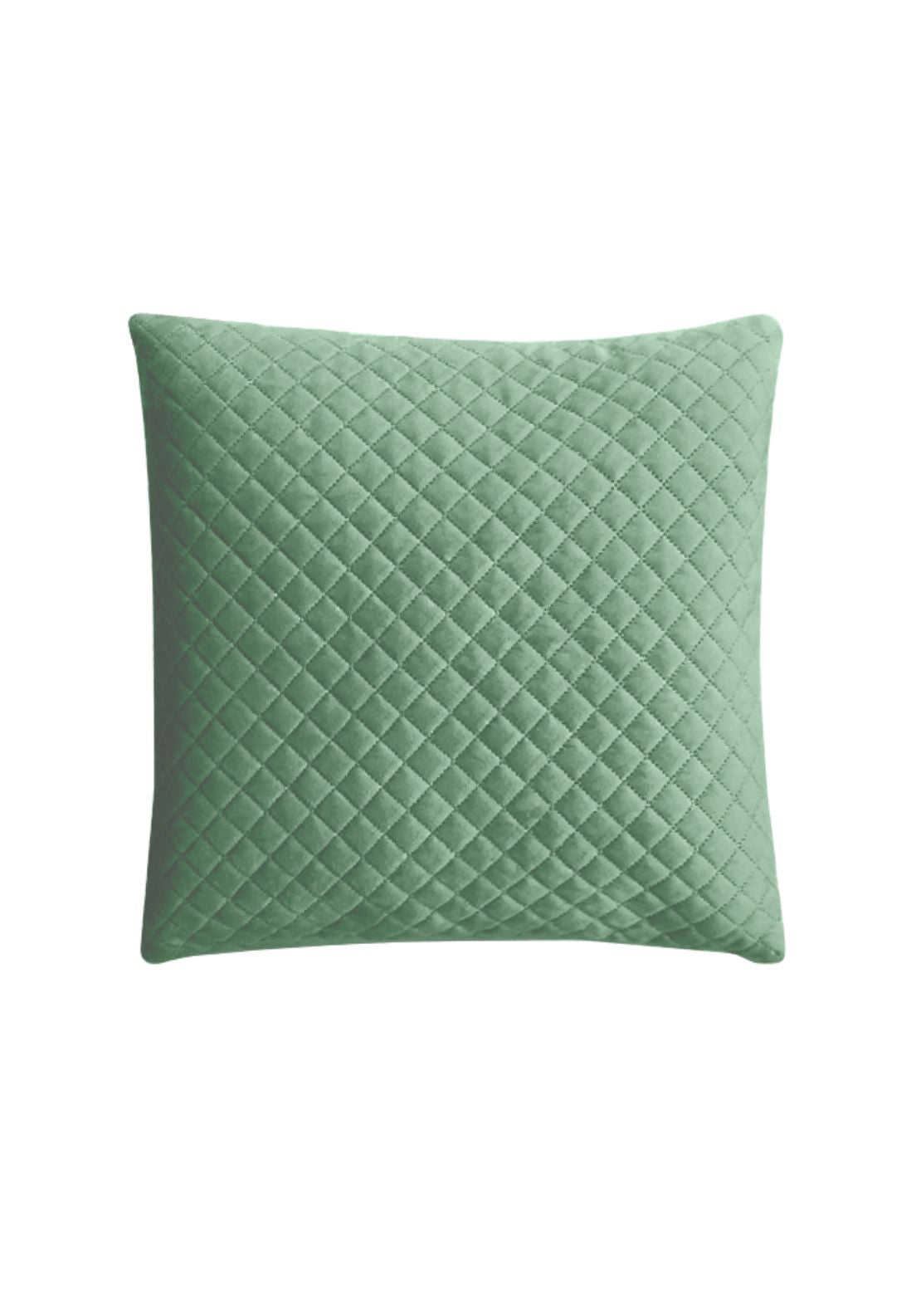 The Home Collection Velvet Pinsonic Cushion - Sage 3 Shaws Department Stores