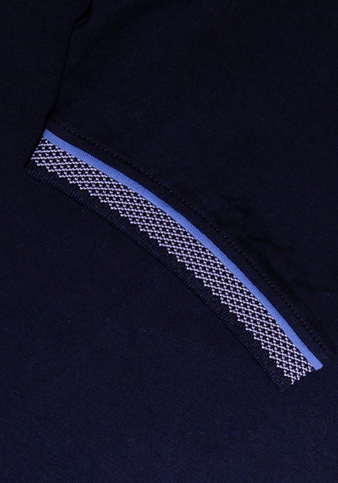 Mineral Matty Jersey Polo Jacquard Collar - Navy 4 Shaws Department Stores
