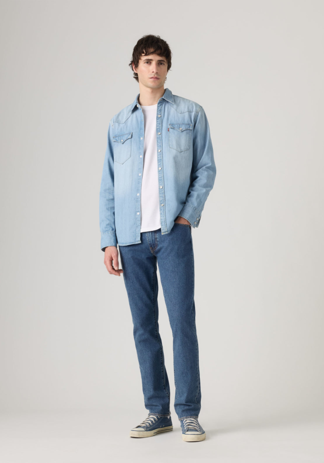 Levis 511 Slim Laugh It Off Jeans - Med Indigo 5 Shaws Department Stores