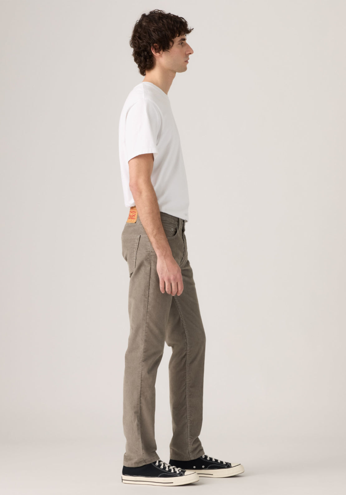 Levis 511 Slim Smokey Taupe Cord Trousers - Neutral 3 Shaws Department Stores