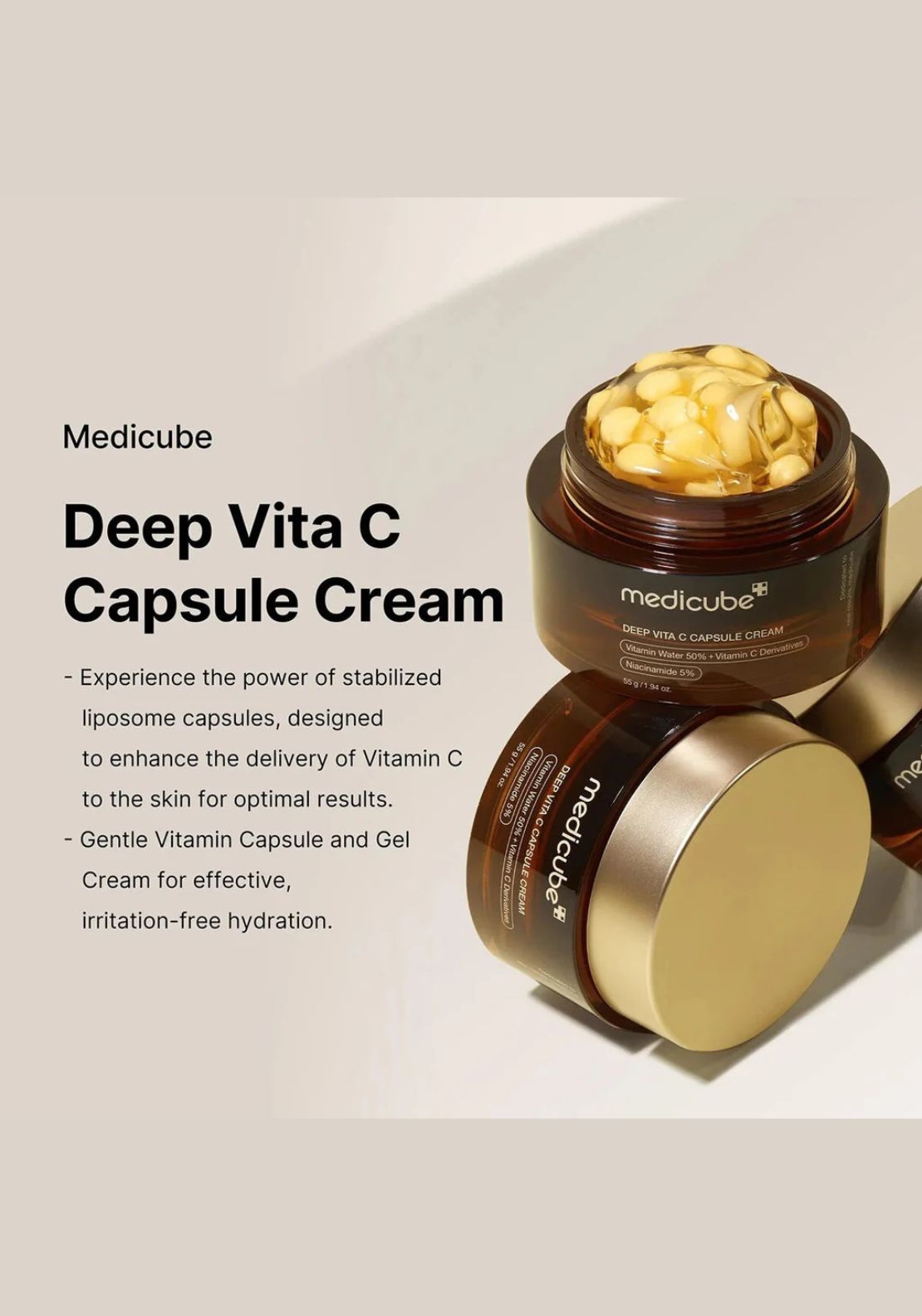 Deep Vit C Capsule Cream - No Colour