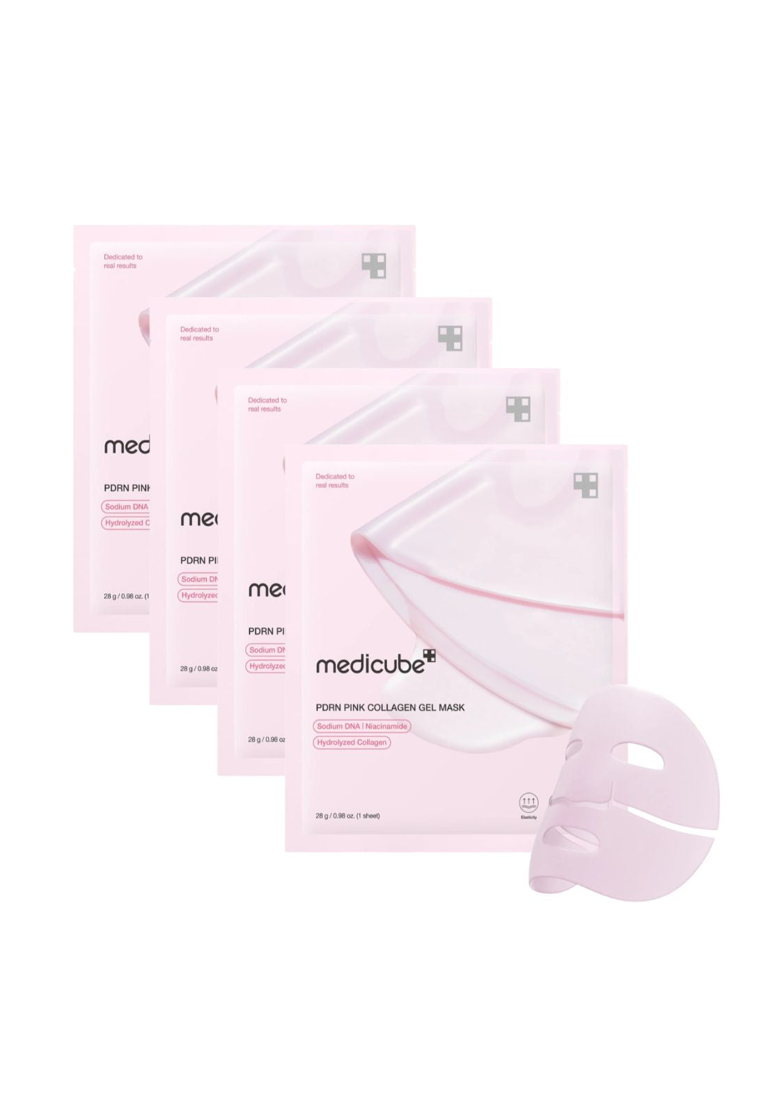 Medicube PDRN Pink Collagen Sheet Mask 4pc - No Colour 1 Shaws Department Stores