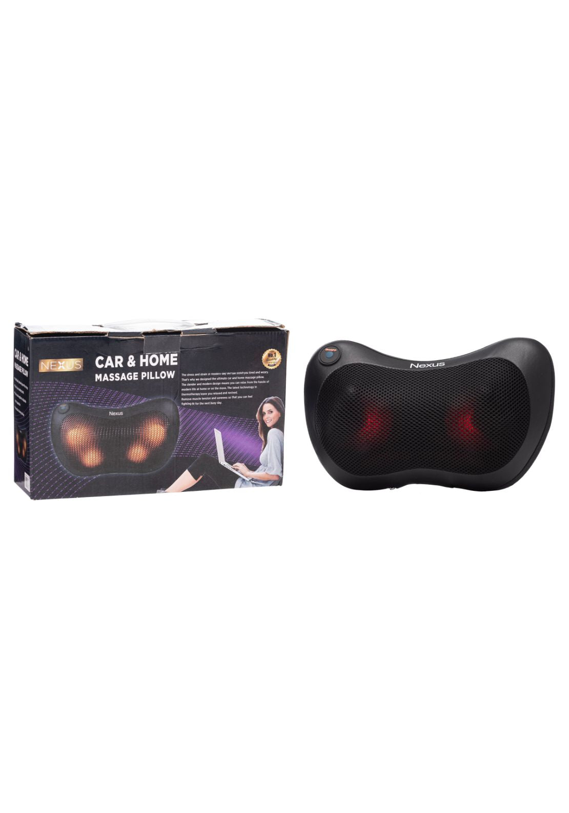 Nexus Massager Neck Cushion Black - Black 1 Shaws Department Stores