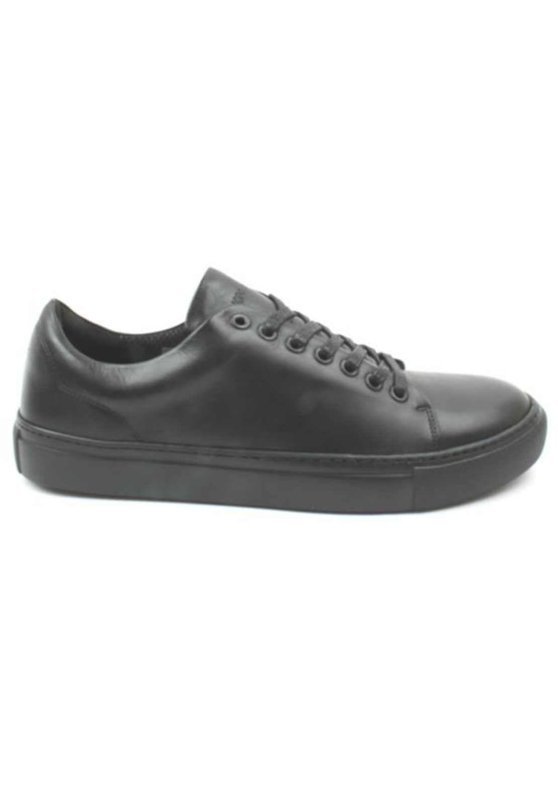 Ninety 78 Laced School Trainer - Black 1 Shaws Department Stores