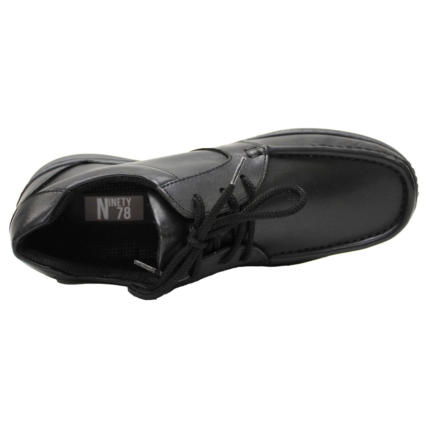 Ninety 78 Lace Up School Shoe - Black 3 Shaws Department Stores