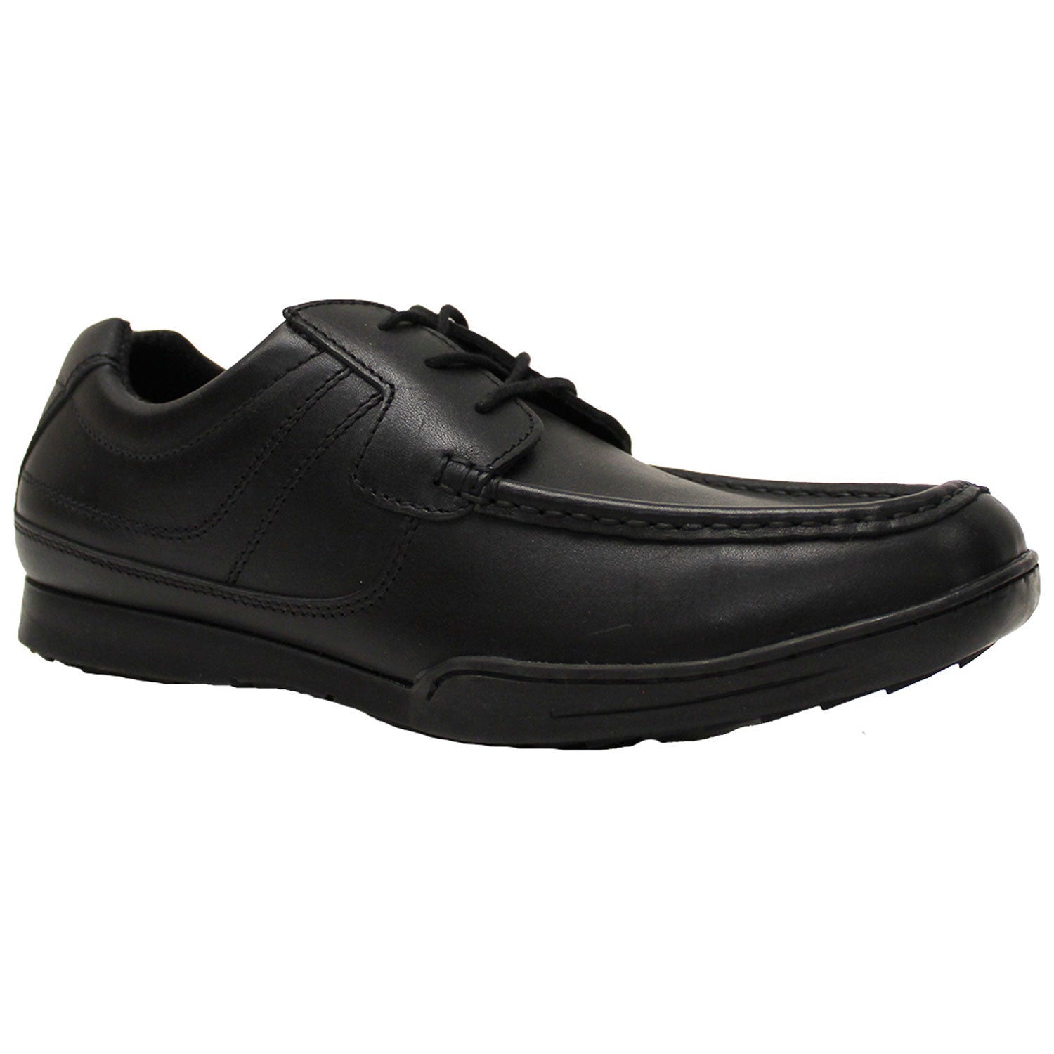 Ninety 78 Lace Up School Shoe - Black 1 Shaws Department Stores