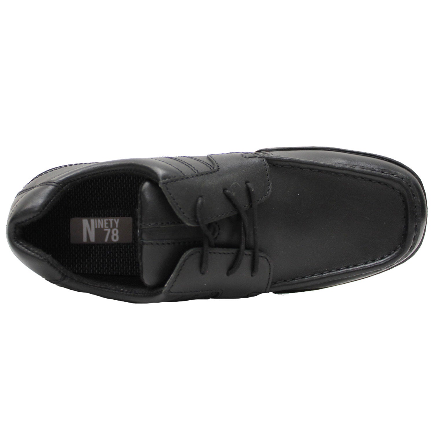 Ninety 78 Lace Up School Shoe - Black 3 Shaws Department Stores