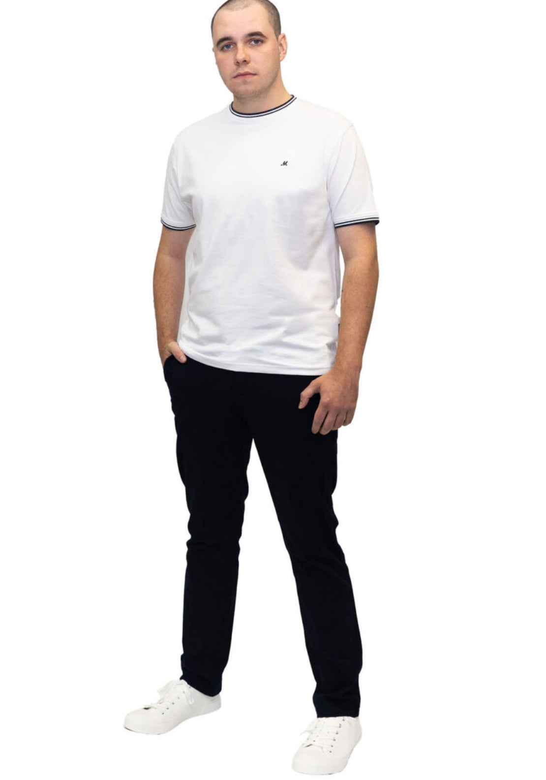 Cage Crew Neck Tee - White