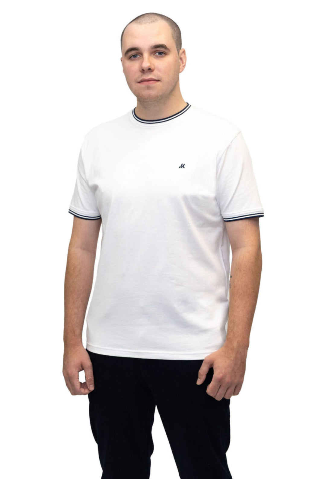 Cage Crew Neck Tee - White