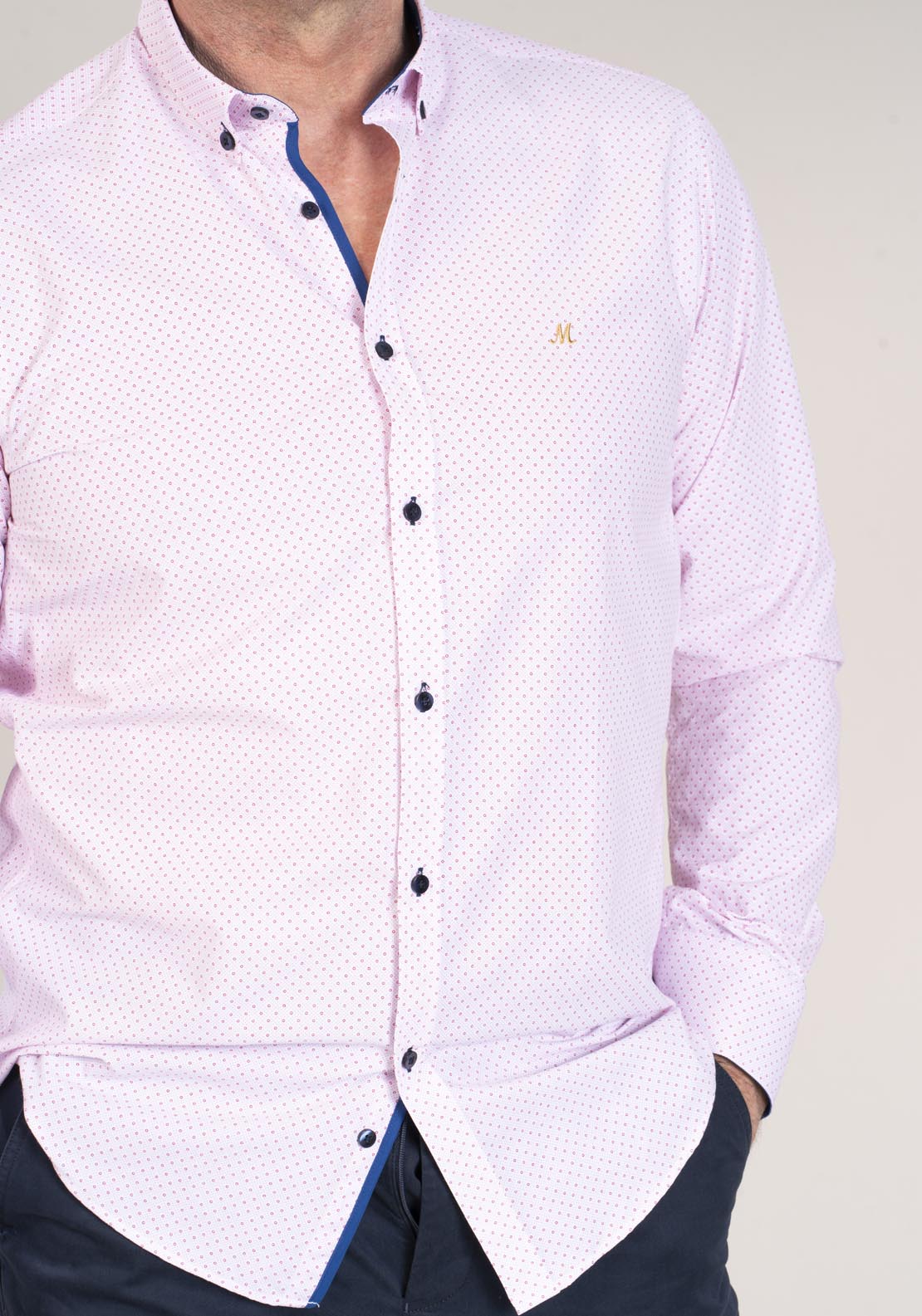 Mineral Kazar Long Sleeve Print Shirt - Pink 4 Shaws Department Stores