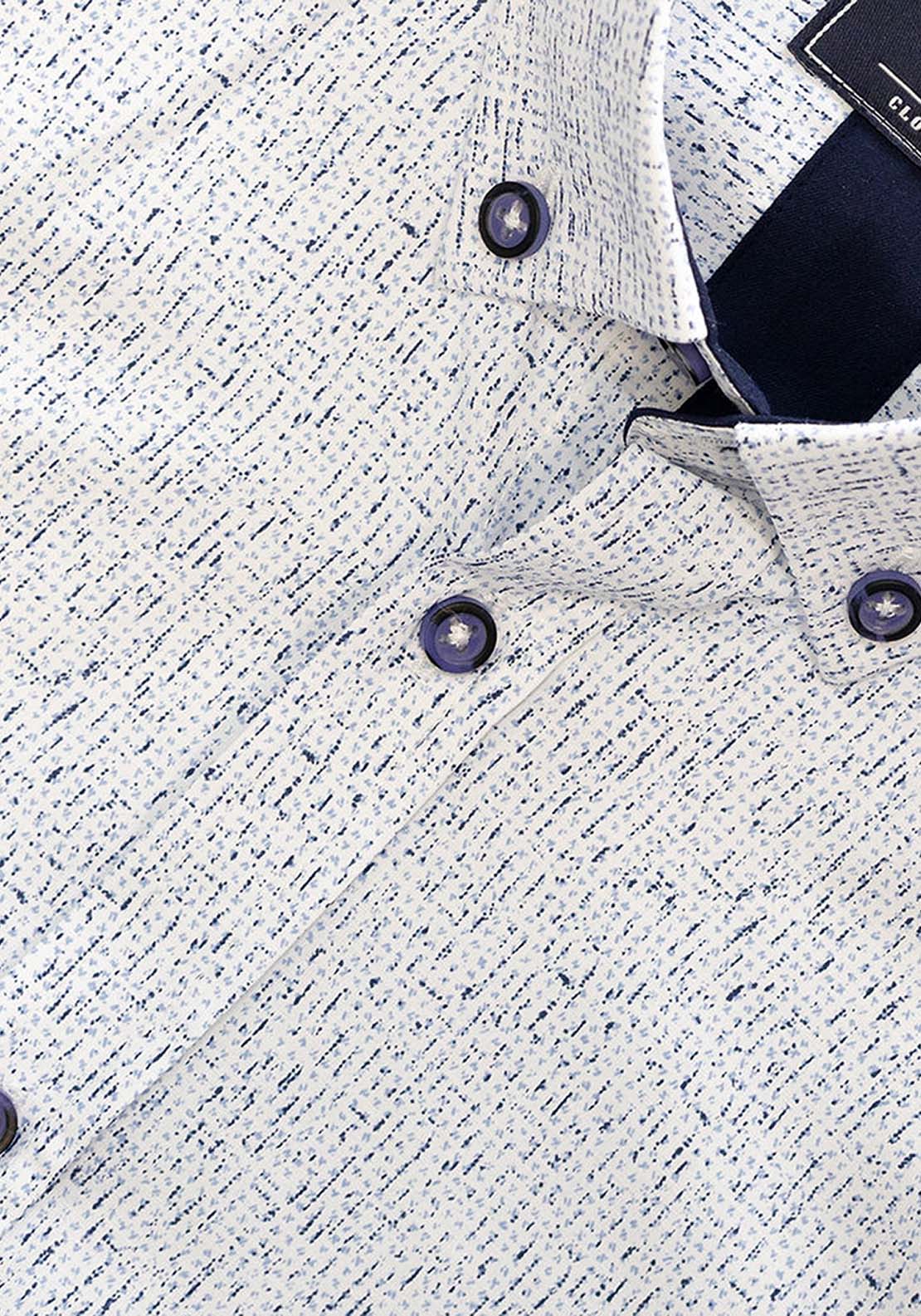 Mineral Valley Long Sleeve Shirt - White / Navy 6 Shaws Department Stores