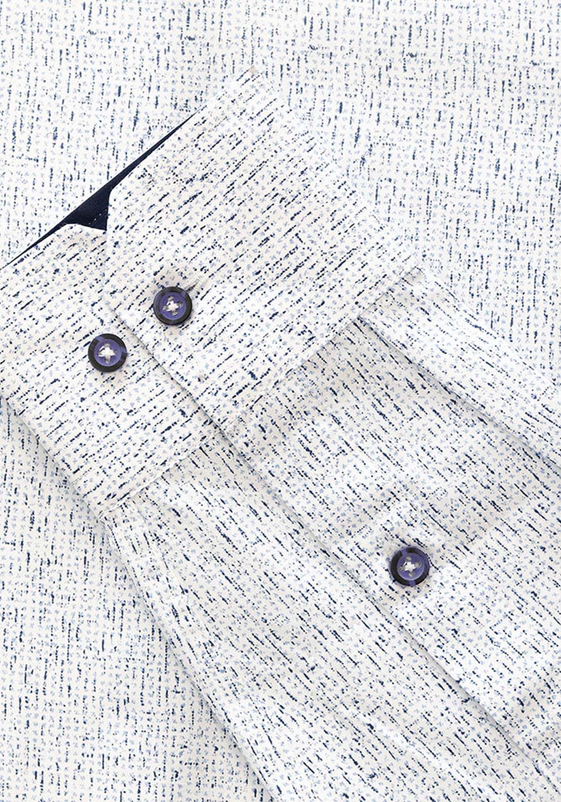 Mineral Valley Long Sleeve Shirt - White / Navy 5 Shaws Department Stores
