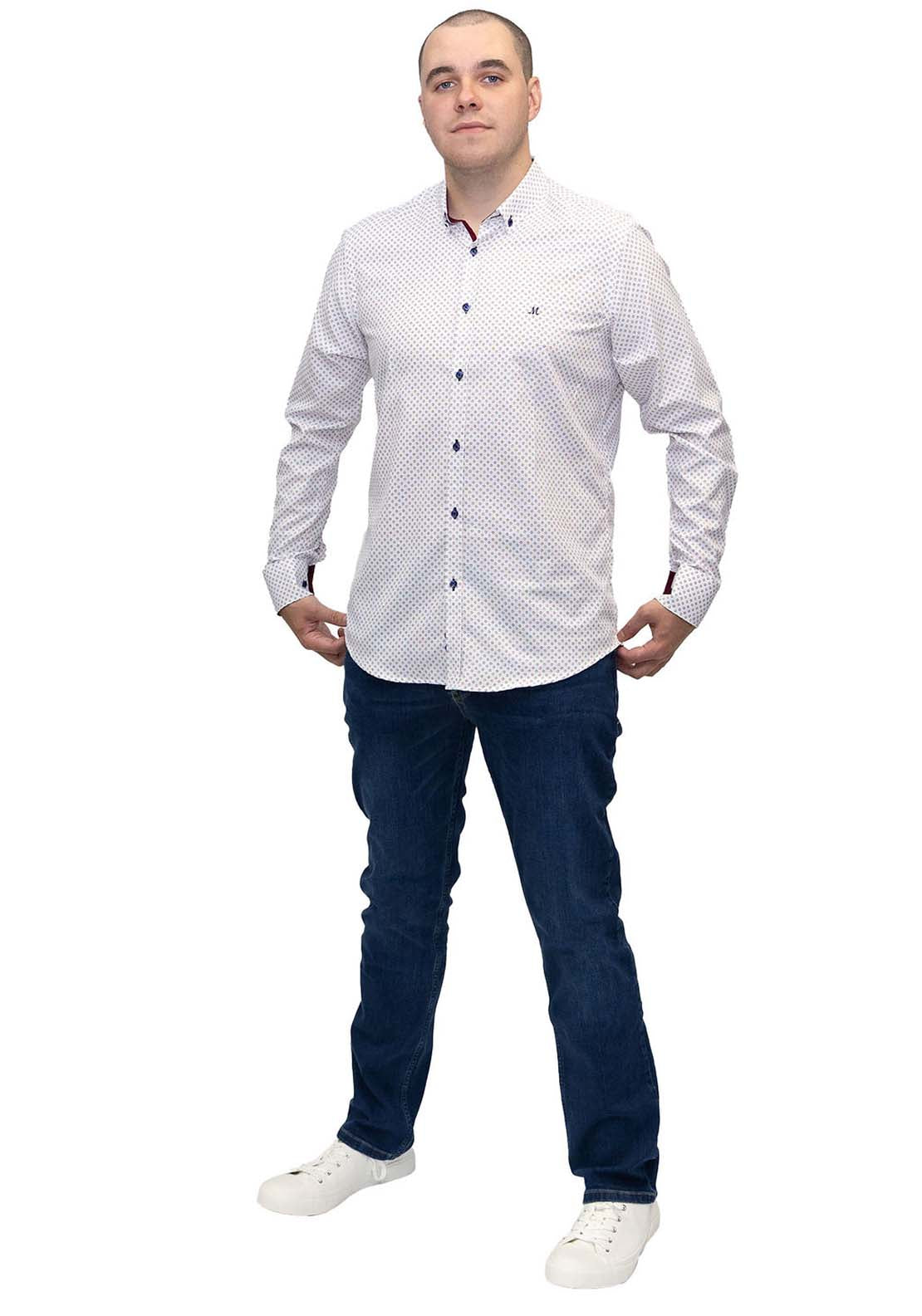 Mineral Buddy Long Sleeve Shirt - White / Blue 3 Shaws Department Stores