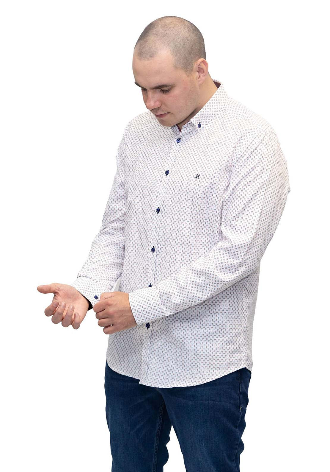 Mineral Buddy Long Sleeve Shirt - White / Blue 2 Shaws Department Stores