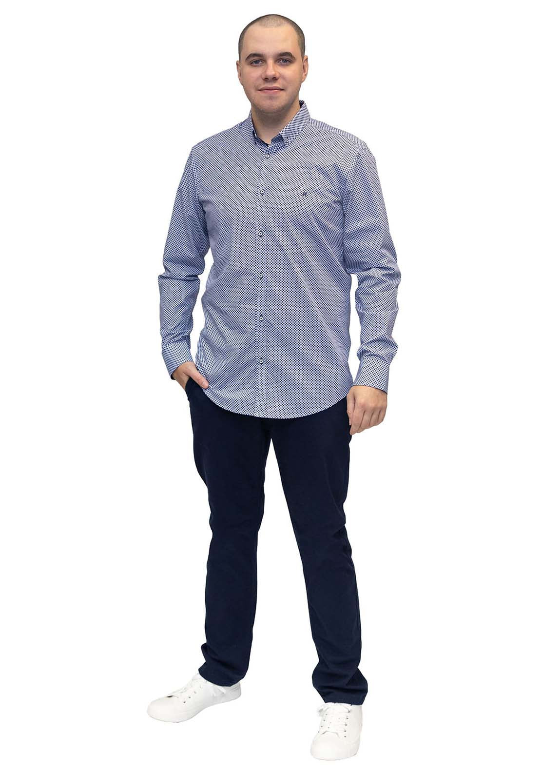 Mineral Beigh Long Sleeve Shirt - Navy / Blue 3 Shaws Department Stores