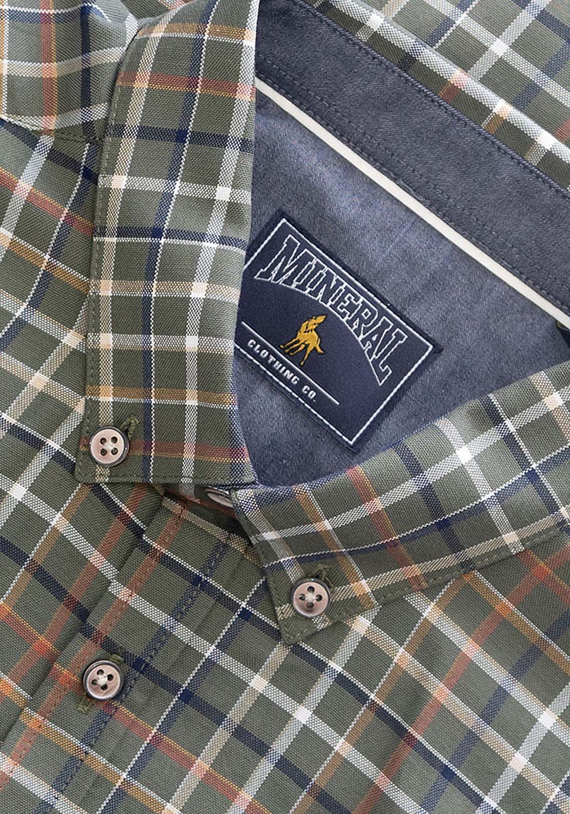 Mineral Justin Check Shirt - Green Check 8 Shaws Department Stores