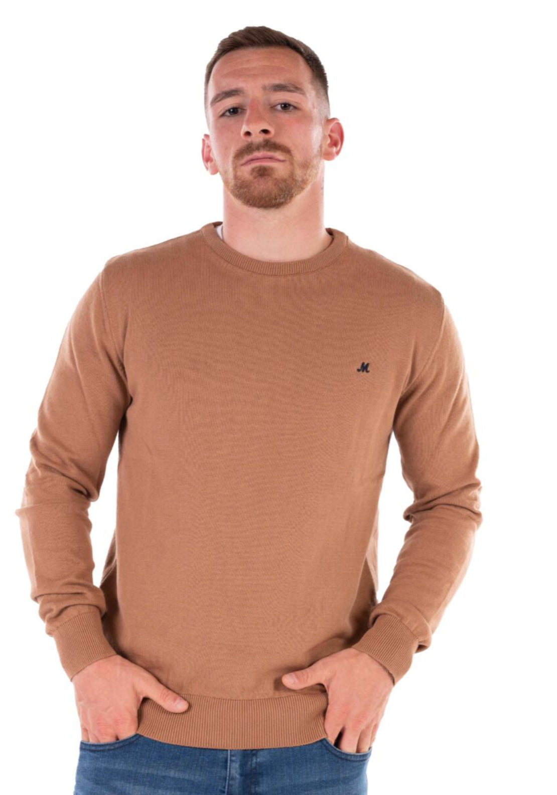 Ariana Crew Neck Knit - Beige