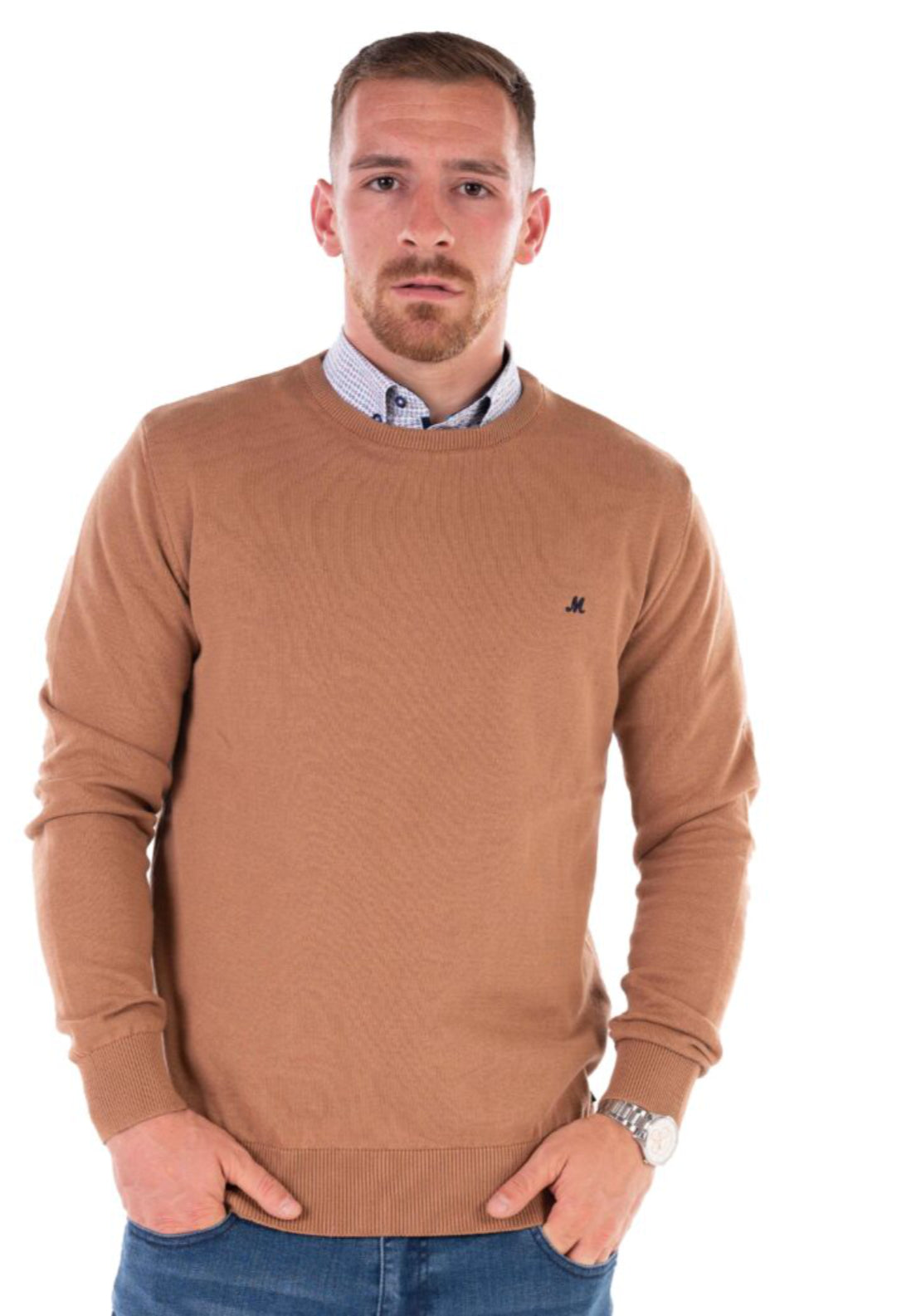 Ariana Crew Neck Knit - Beige