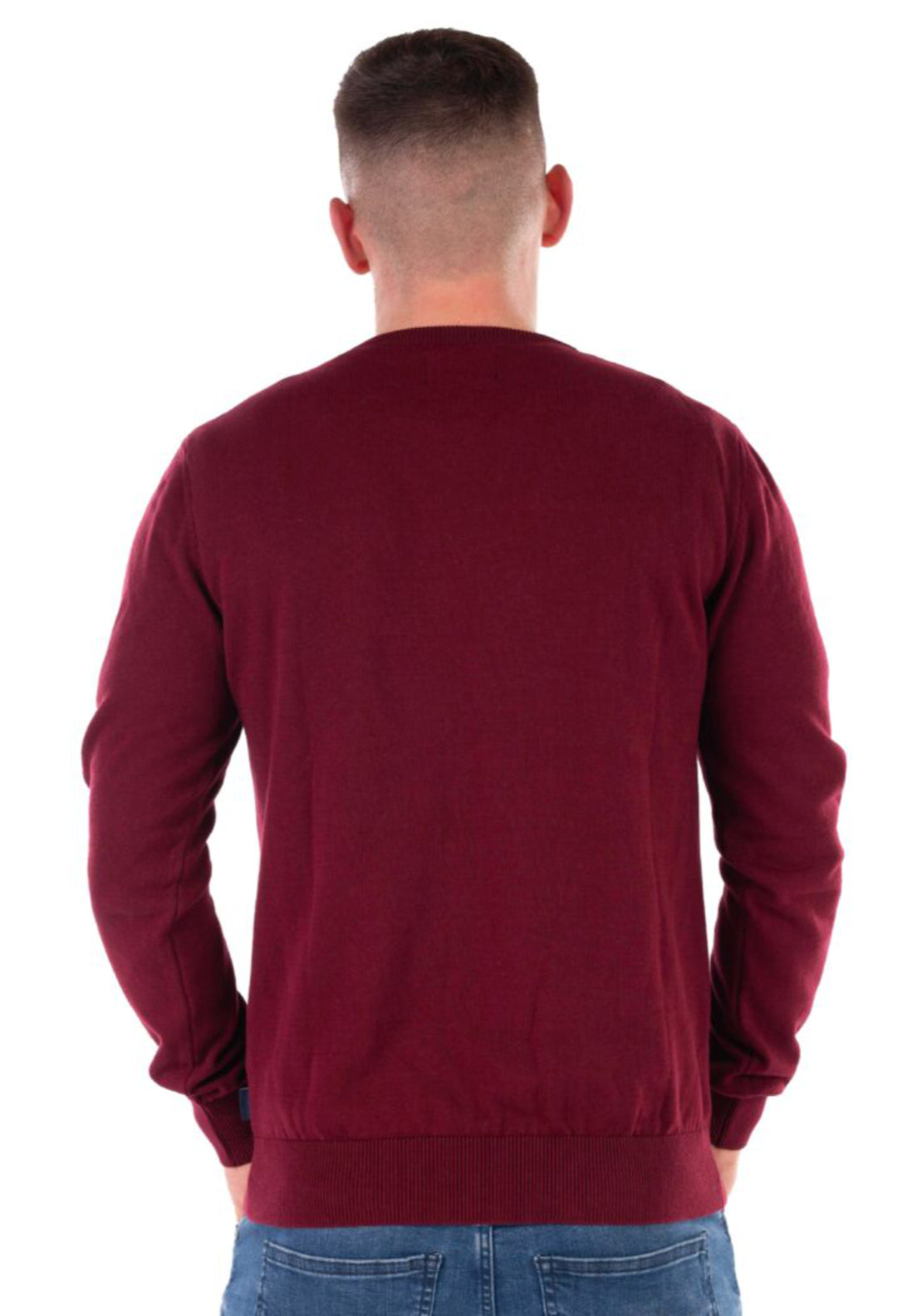 Azenha V Neck Knit - Red